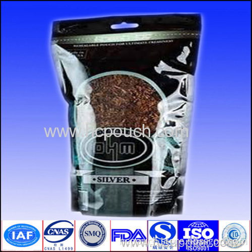 Plastic Stand Up Coffee Or Tea Bag With Hang Hole